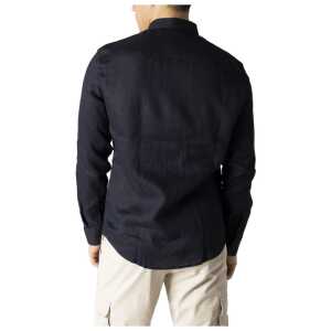 Armani Exchange Blue Linen Shirt 2