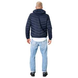 Armani Exchange Blue Polyester Jackets Coat 2