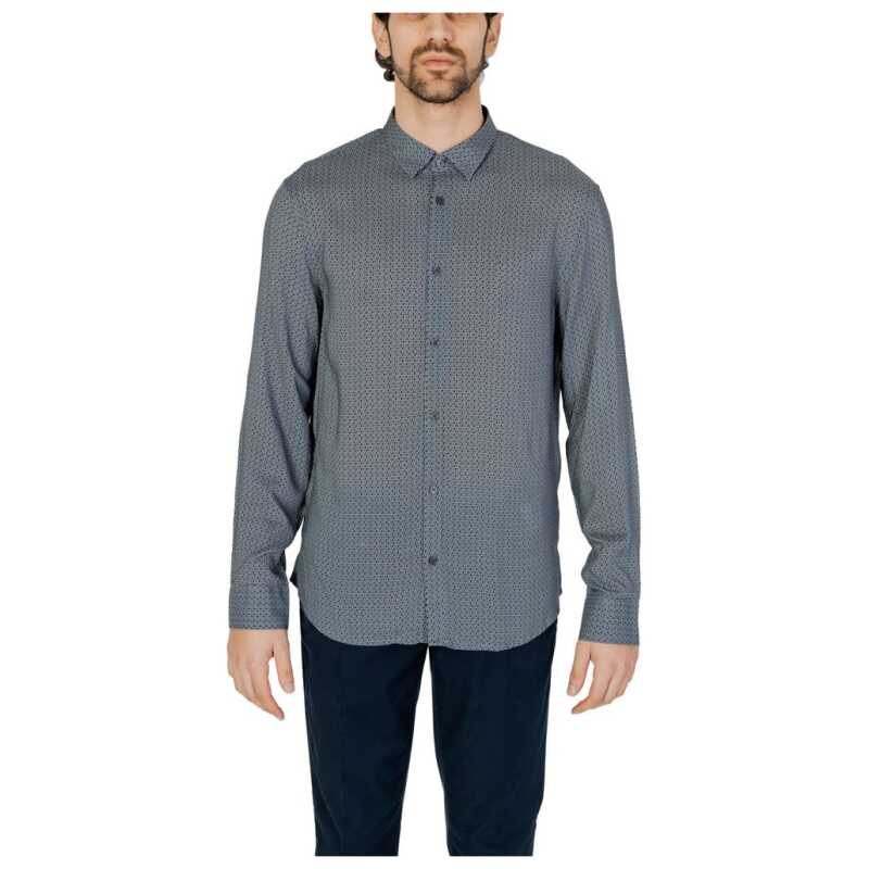 Armani Exchange Gray Viscose Shirt, theFeinheit