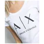 Armani Exchange White Cotton T Shirt 2