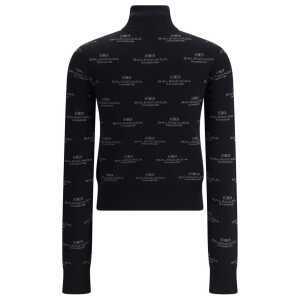 Balenciaga All Over Logo Cardigan 2