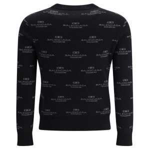 Balenciaga All Over Logo Sweater 2