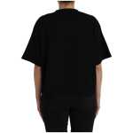 Balenciaga Black Cotton Logo Crew Neck Short Sleeves T Shirt 2