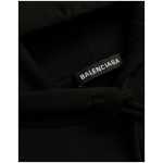 Balenciaga Black Cotton Logo Hooded Pullover Sweatshirt Sweater 13