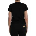 Balenciaga Black Cotton Logo Print Crew Neck Short Sleeves T Shirt 2
