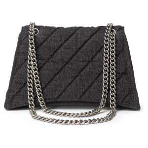 Balenciaga Black Fabric And Leather Shoulder Bag 2