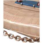 Balenciaga Elegant Mini Chain Beige Clutch For Evening Elegance 5