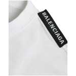 Balenciaga Off White Cotton Jersey Round Neck T Shirt 4