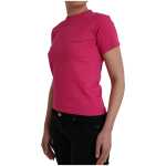 Balenciaga Pink Cotton Crew Neck Short Sleeves Tee T Shirt