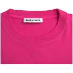 Balenciaga Pink Cotton Crew Neck Short Sleeves Tee T Shirt 5