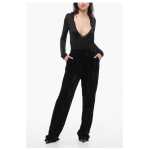 Balenciaga Velvet Flared Pants 4