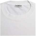 Balenciaga White Cotton Crew Neck Short Sleeves T Shirt 5