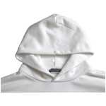 Balenciaga White Cotton Logo Hooded Pullover Sweatshirt Sweater 3