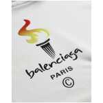 Balenciaga White Cotton Logo Hooded Pullover Sweatshirt Sweater 5