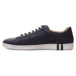 Bally Elegant Blue Leather Sneakers For Men