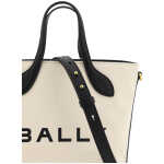 Bally Elegant Monogram Bucket Bag In Black White 3