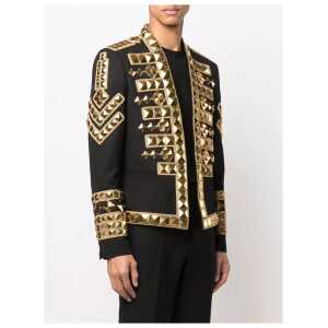 Balmain Black Acetate Men Blazer 2