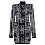 Balmain Black Viscose Dress