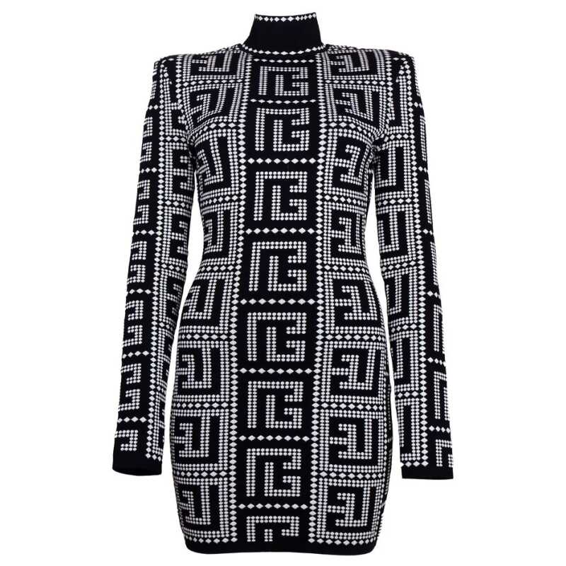 Balmain Black Viscose Dress, theFeinheit