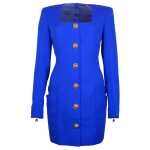 Balmain Blue Wool Dress