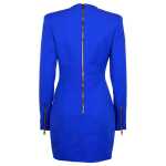 Balmain Blue Wool Dress 2