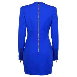 Balmain Blue Wool Dress 2