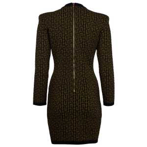 Balmain Brown Wool Dress 2