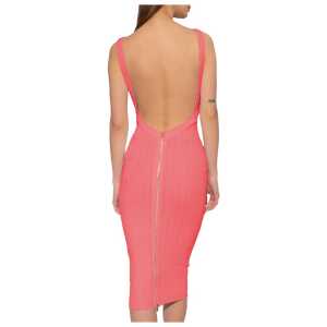 Balmain Pink Viscose Dress 2