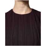 Barbara Casasola Brown Silk Short Sleeves Sheath Maxi Dress 5