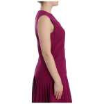 Barbara Casasola Stunning Silk Sleeveless Purple Blouse 4