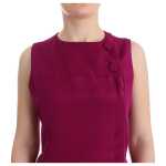 Barbara Casasola Stunning Silk Sleeveless Purple Blouse 5