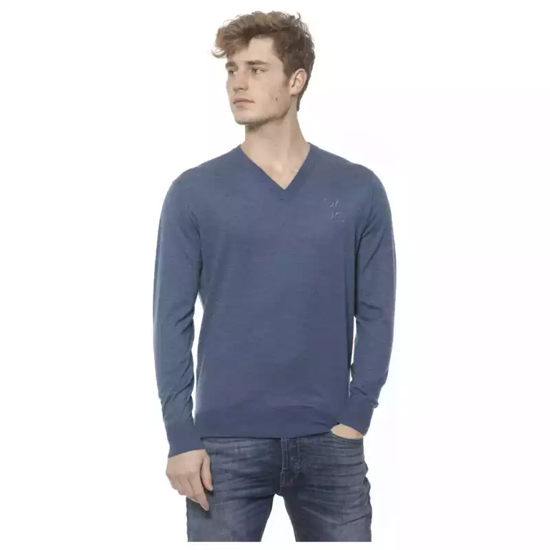 Billionaire Italian Couture Elegant Cashmere V-Neck Men&#8217;s Sweater, theFeinheit