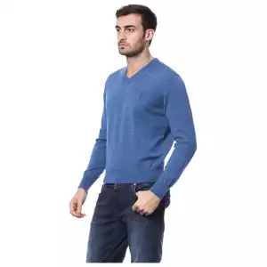 Billionaire Italian Couture Embroidered Merino Wool Crew Neck Sweater