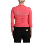 Blumarine Elegant Pink Full Zip Sweater