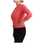 Blumarine Elegant Pink Full Zip Sweater 2