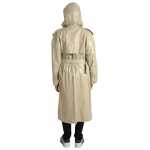 Bottega Veneta Beige Lambskin Leather Trench Coat Jacket 5