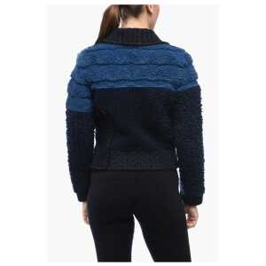 Bottega Veneta Polo Neck Wool Crop Pullover 2