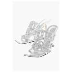 Bottega Veneta Silver Leather Women Sandal 2