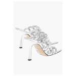 Bottega Veneta Silver Leather Women Sandal 3