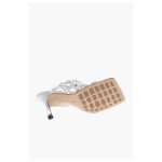 Bottega Veneta Silver Leather Women Sandal 5