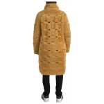 Bottega Veneta Yellow Wool Long Teddy Coat Jacket 3