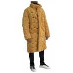 Bottega Veneta Yellow Wool Long Teddy Coat Jacket 4