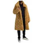 Bottega Veneta Yellow Wool Long Teddy Coat Jacket 5