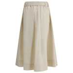Brunello Cucinelli Cream Wide Long Skirt 2