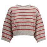 Brunello Cucinelli Sweater In Perforated Knit