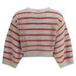 Brunello Cucinelli Sweater In Perforated Knit 2