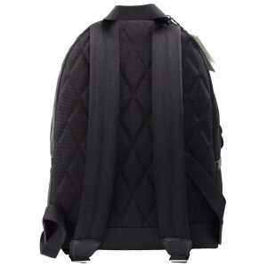 Burberry Abbeydale Branded Stamp Black Nylon Backpack Shoulder Bookbag