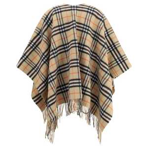 Burberry Archivio Check Cashmere Cape 2