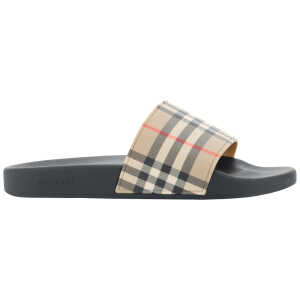 Burberry Brown Rubber Slides Sandals 4