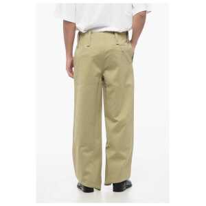Burberry Cotton Wide Leg Pants With Belt Loops 2